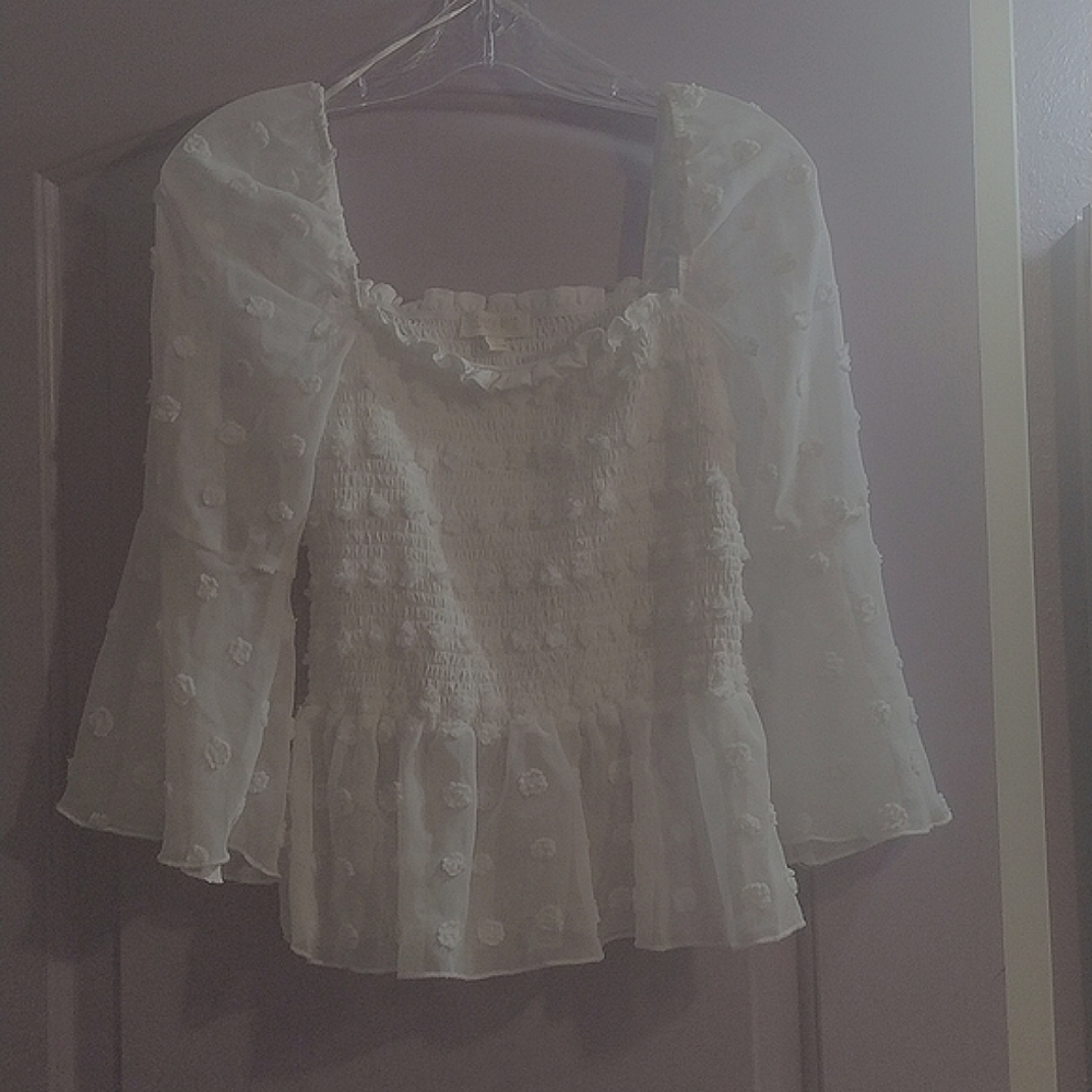 Classic Style Swiss Dot Top size L - Picture 2 of 7